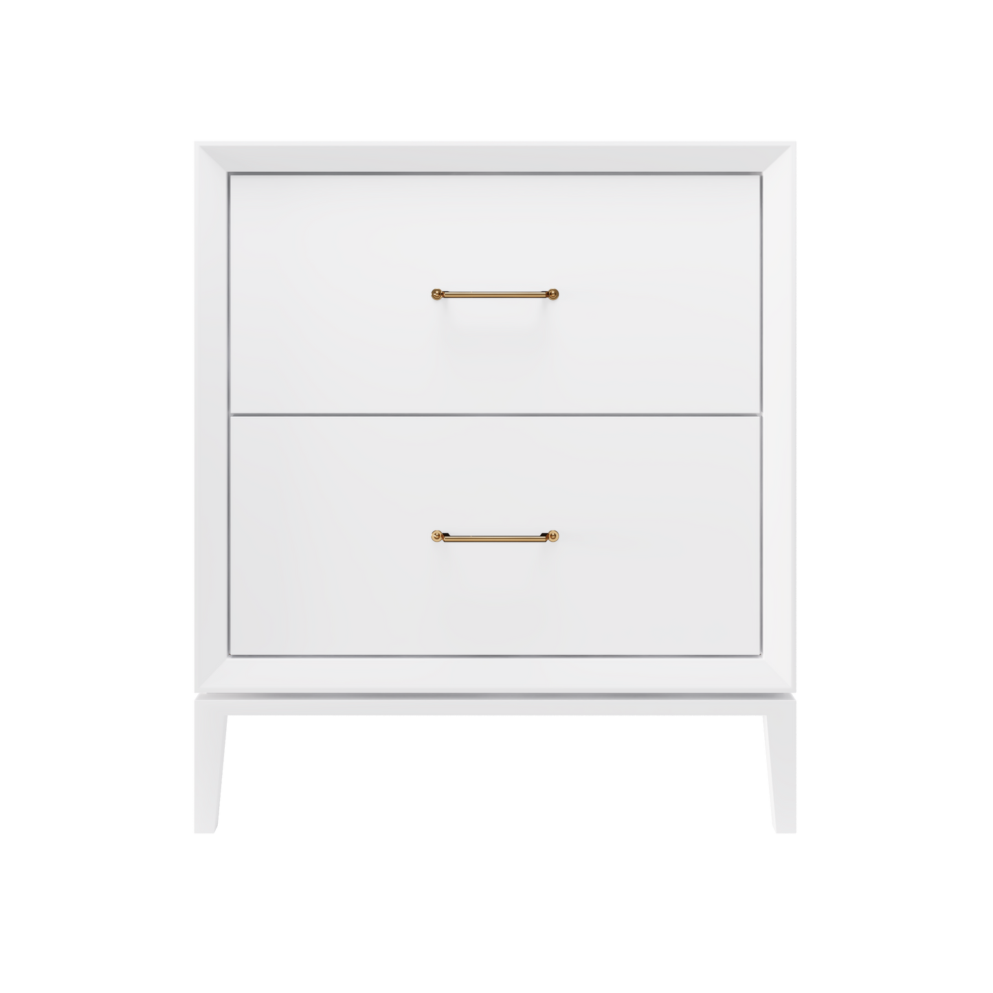 Alexandra 2-Drawer 30" Single Vanity - Pure White / Satin Gold