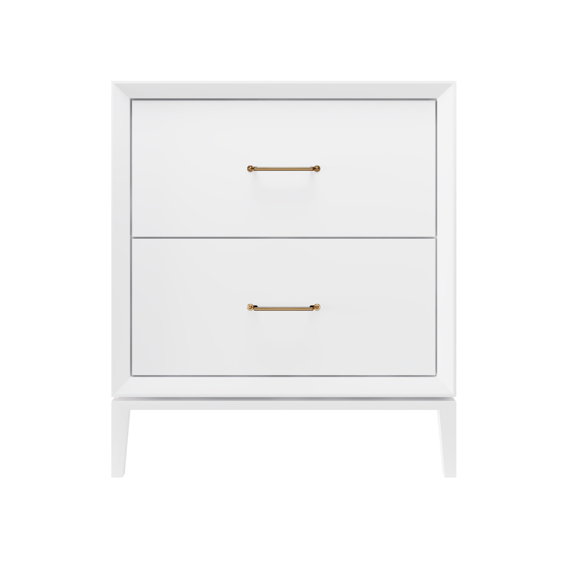 Alexandra 2-Drawer 30" Single Vanity - Pure White / Satin Gold