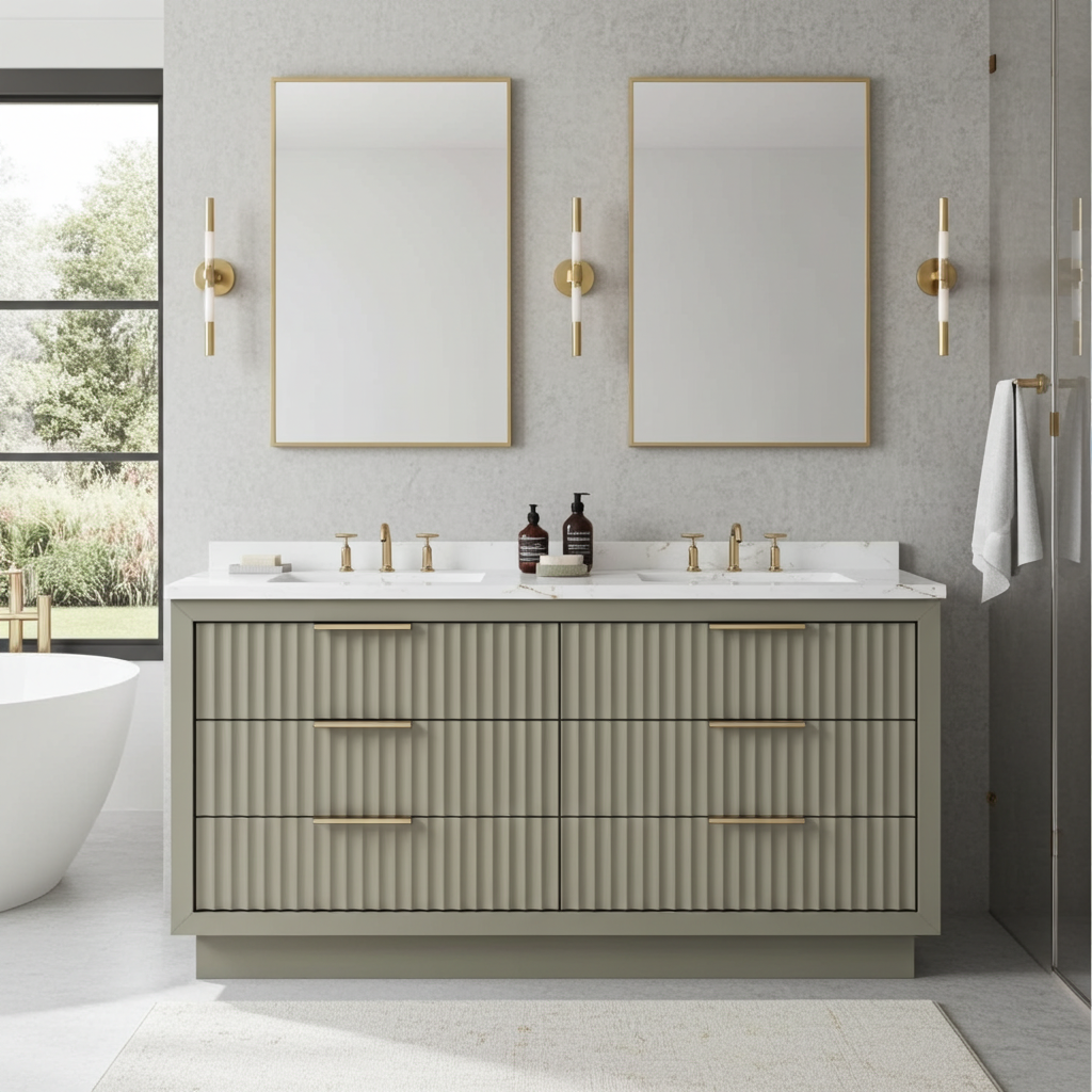 Vanderloc LeCrieú Double Drawer Bath Vanity