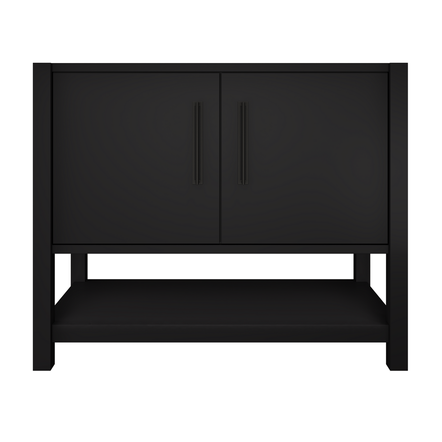 kiawah-single-bath-vanity-42in Noir Matte Black
