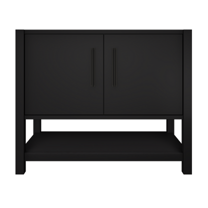 kiawah-single-bath-vanity-42in Noir Matte Black