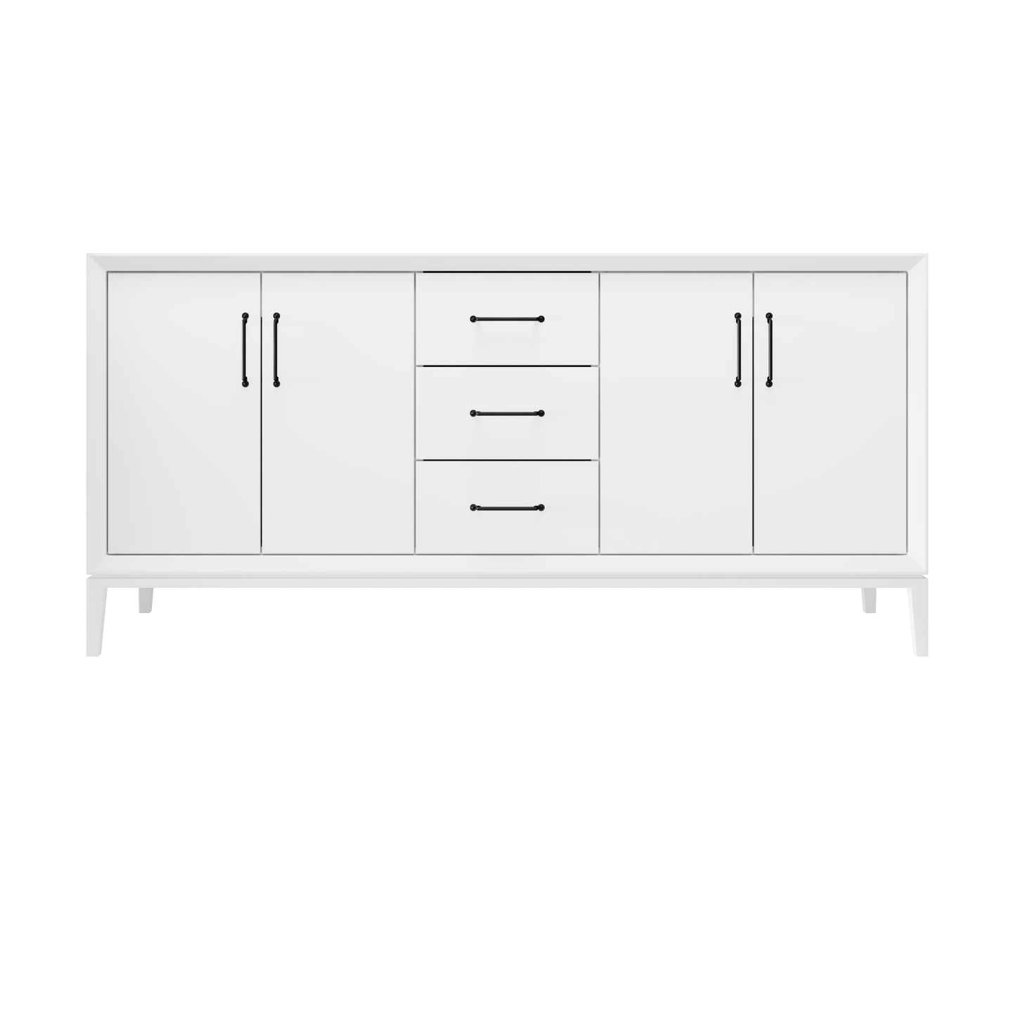Pure White / 72" Wide / Matte Black