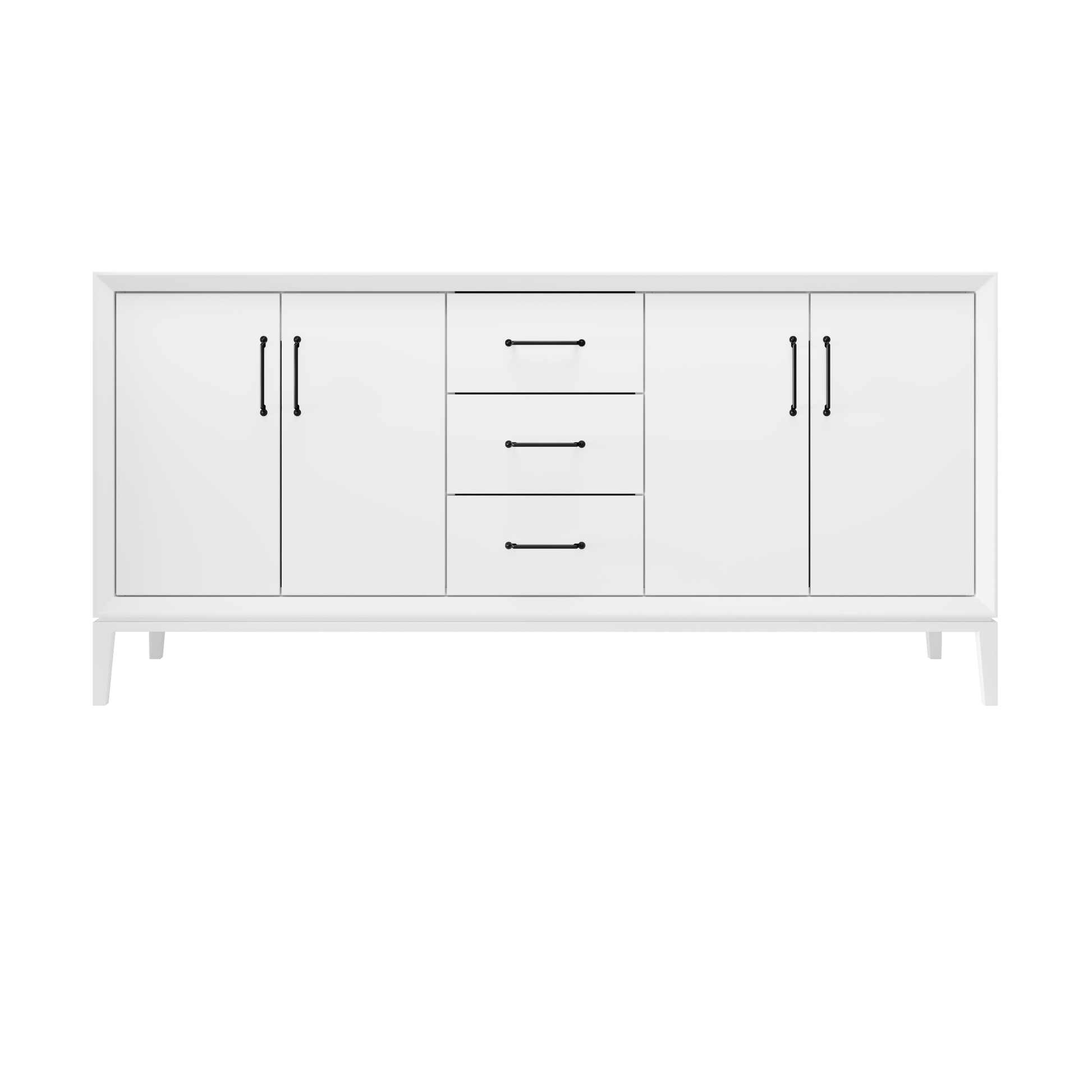 Pure White / 72" Wide / Matte Black