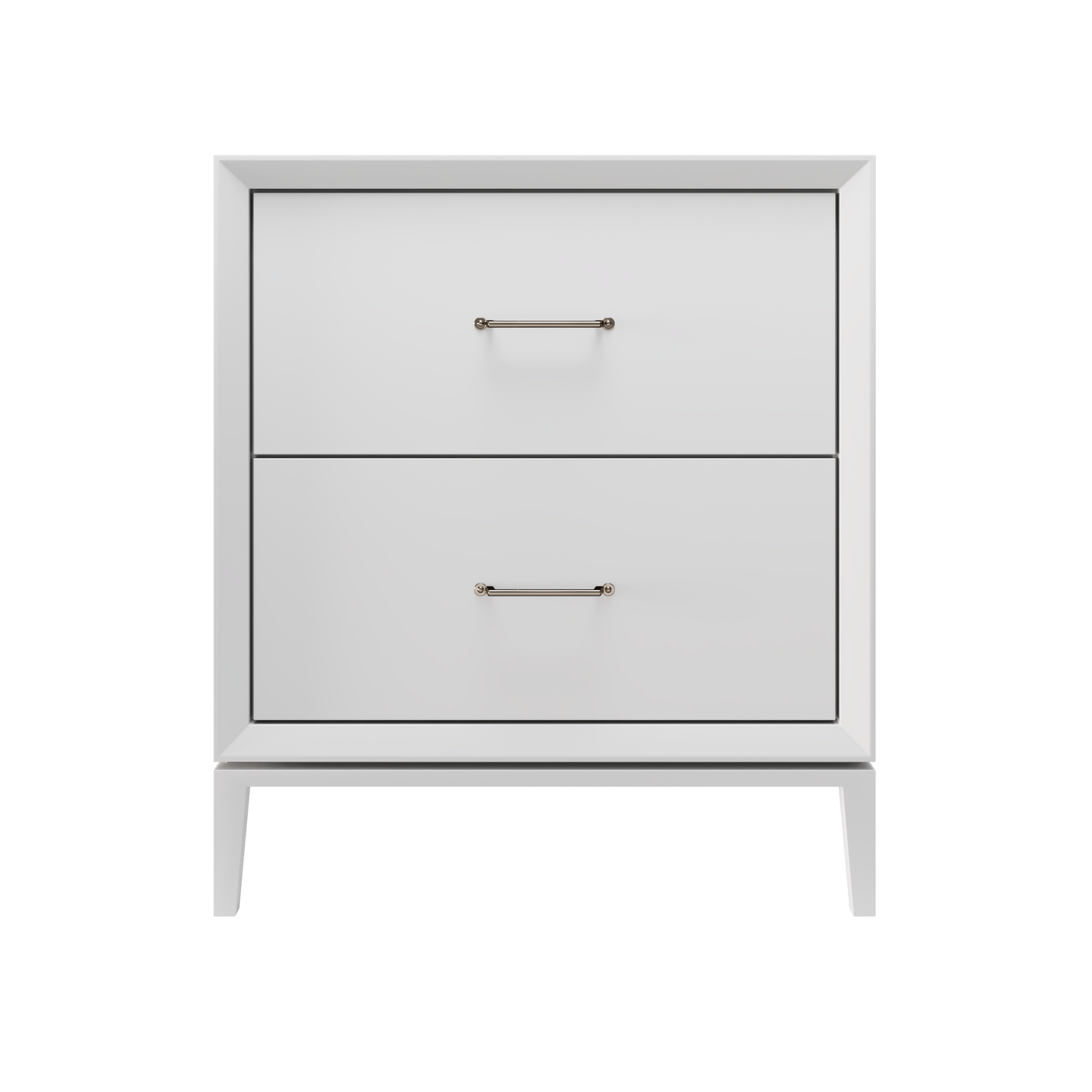Alexandra 2-Drawer 30" Single Vanity - Strong White / Satin Nickel