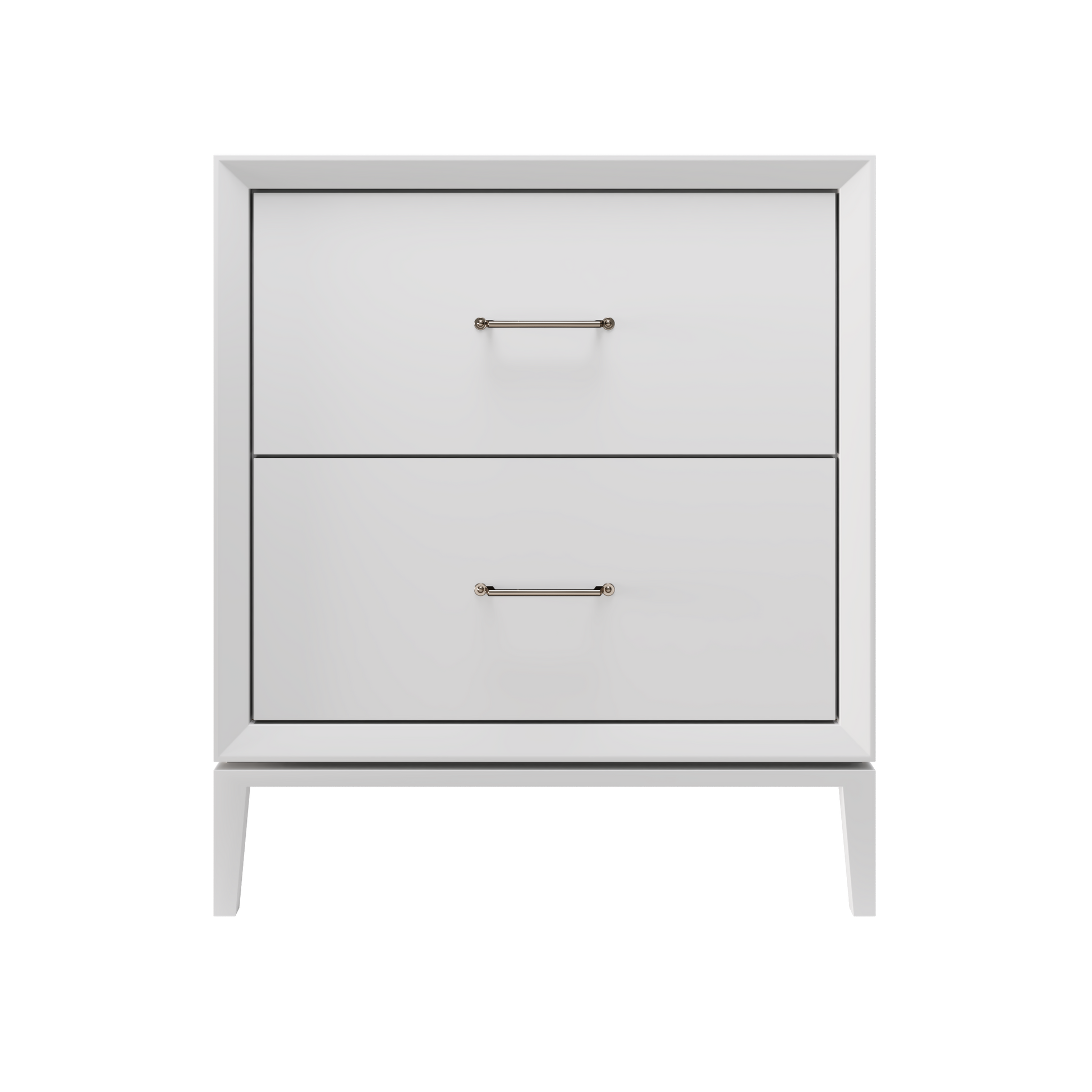 Alexandra 2-Drawer 30" Single Vanity - Strong White / Satin Nickel