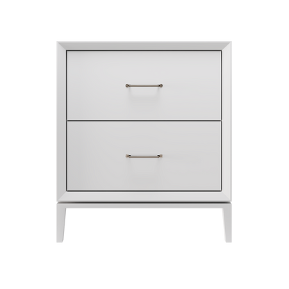 Alexandra 2-Drawer 30" Single Vanity - Strong White / Satin Nickel