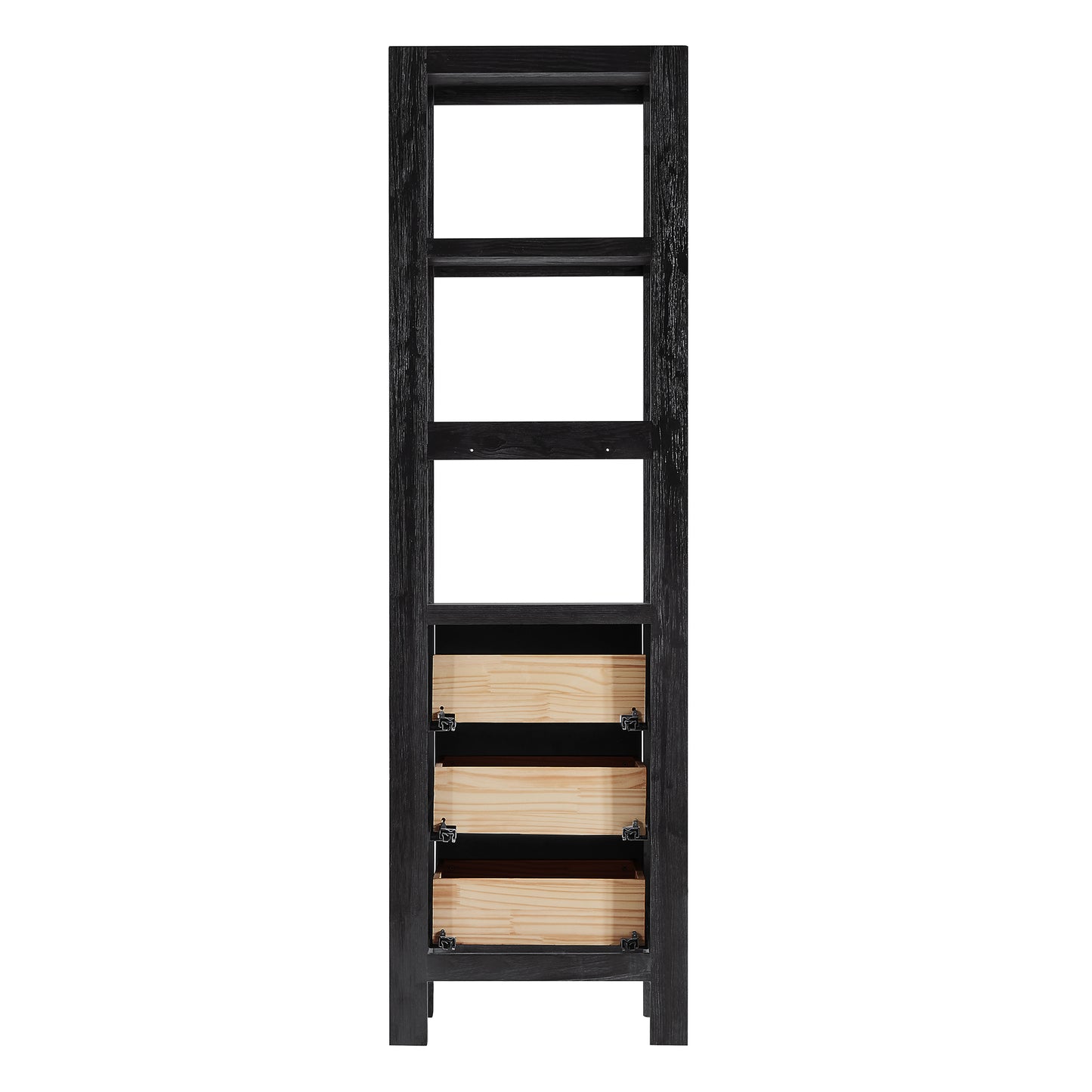 Vinnova, León 22in. Black Storage Cabinet for Bathroom, Kitchen and Living Room