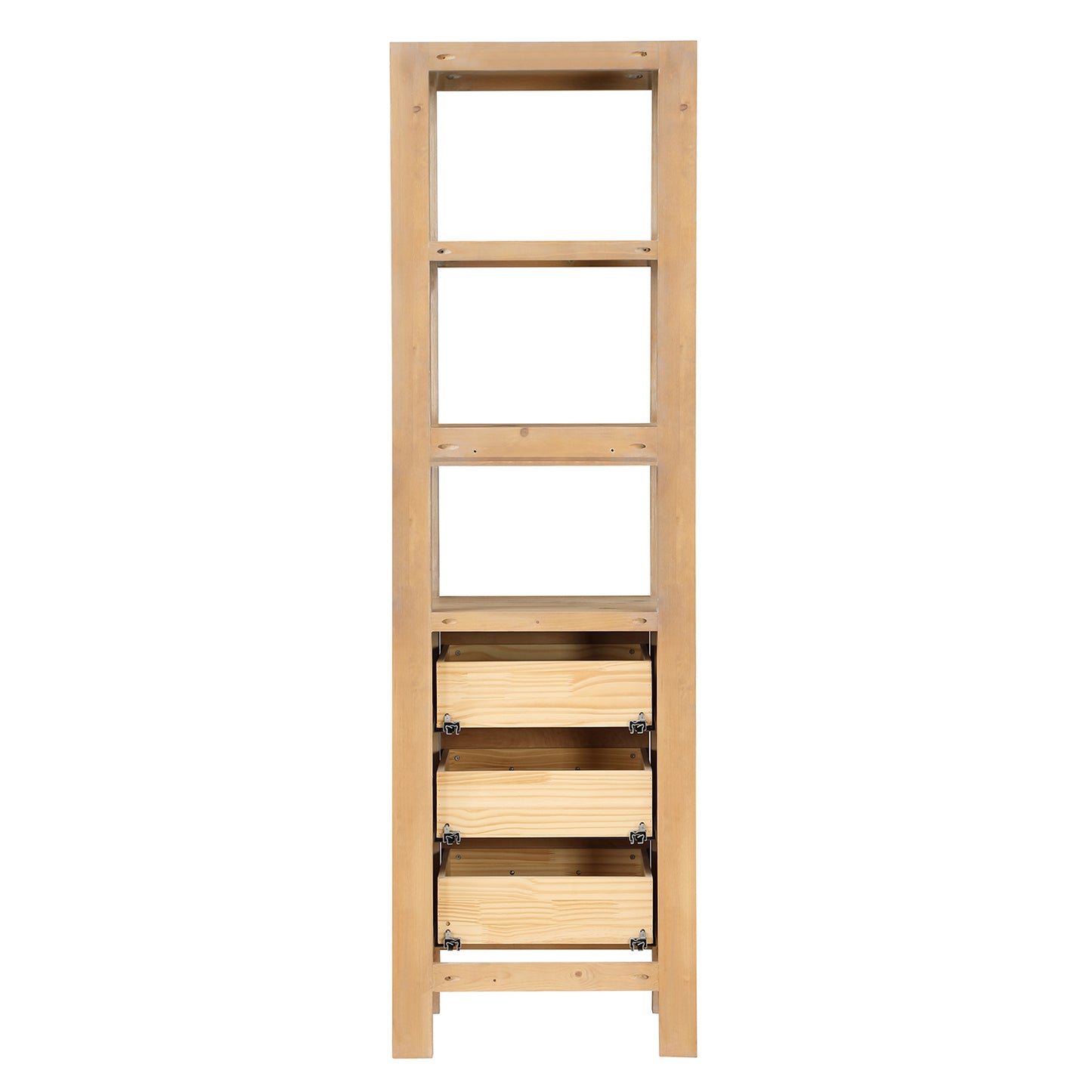 Vinnova, León 22in. Brown Storage Cabinet for Bathroom, Kitchen and Living Room