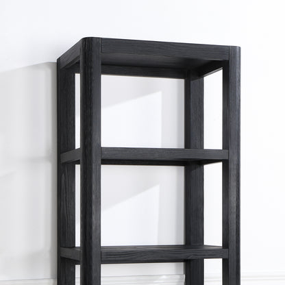 Vinnova, Cádiz 22in. Black Storage Cabinet with 3 Drawers 3 Shelves for Bathroom and Living Room