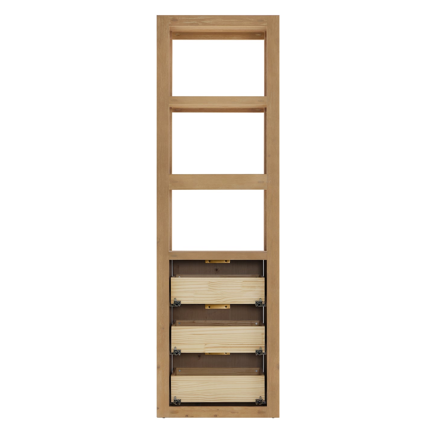 Vinnova, Cádiz 22in. Grey Storage Cabinet with 3 Drawers 3 Shelves for Bathroom and Living Room
