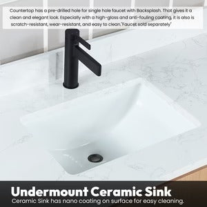Vinnova San 72-inch freestanding bathroom vanity in Fir Wood Brown — view 16