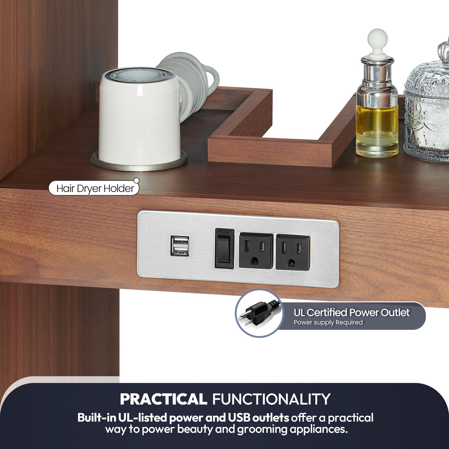 Vinnova San 72-inch freestanding bathroom vanity in Natural Walnut — view 12