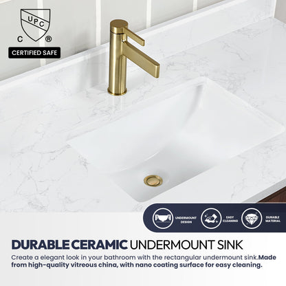 Vinnova San 72-inch freestanding bathroom vanity in Natural Walnut — view 8