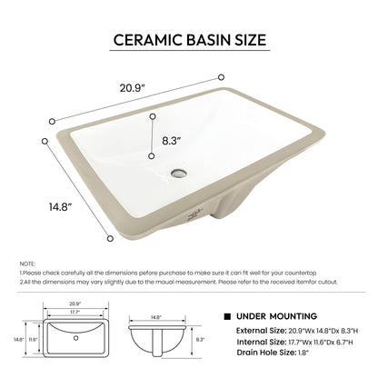 Vinnova, Jaen 37 in. W x 22 in. D Composite Stone Vanity Top in Grain White with White Rectangular Single Sink