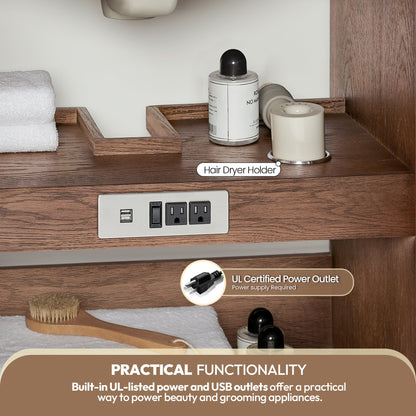 Vinnova Oza 36-inch freestanding bathroom vanity in Aged Dark Brown Oak — view 3