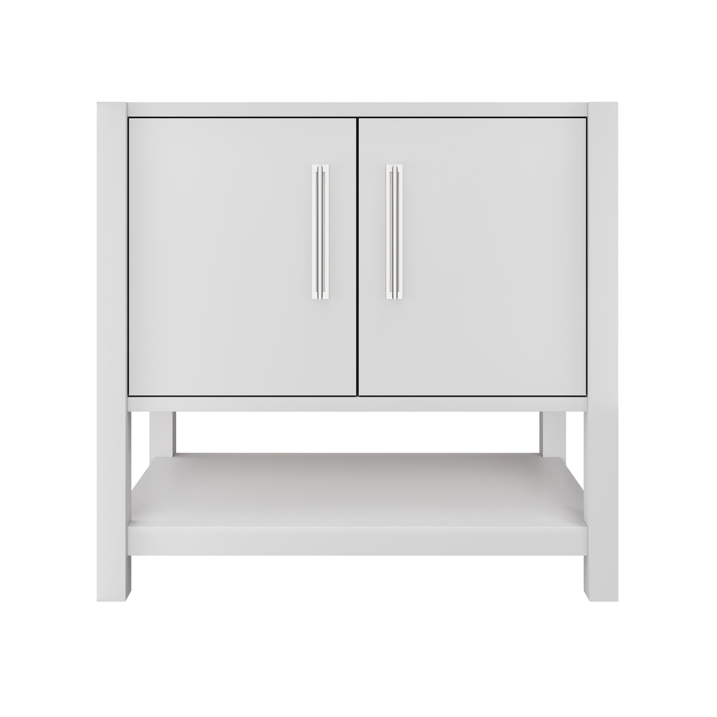 kiawah-single-bath-vanity-36in Strong White Polished Chrome