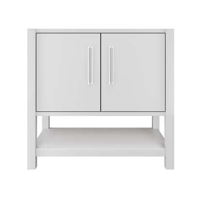 kiawah-single-bath-vanity-36in Strong White Polished Chrome