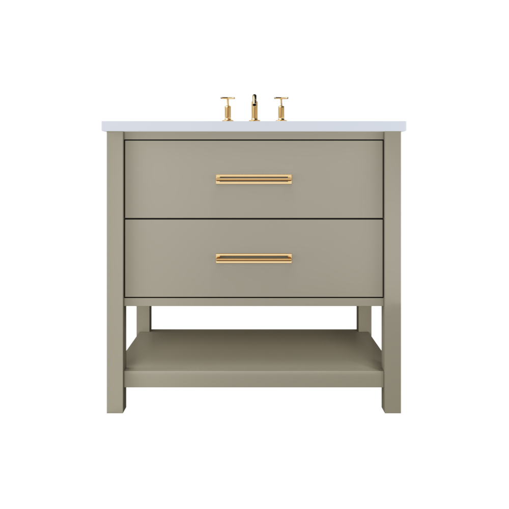 Vanderloc Kiawah Two-Drawer Single Sink 30" - French Olive