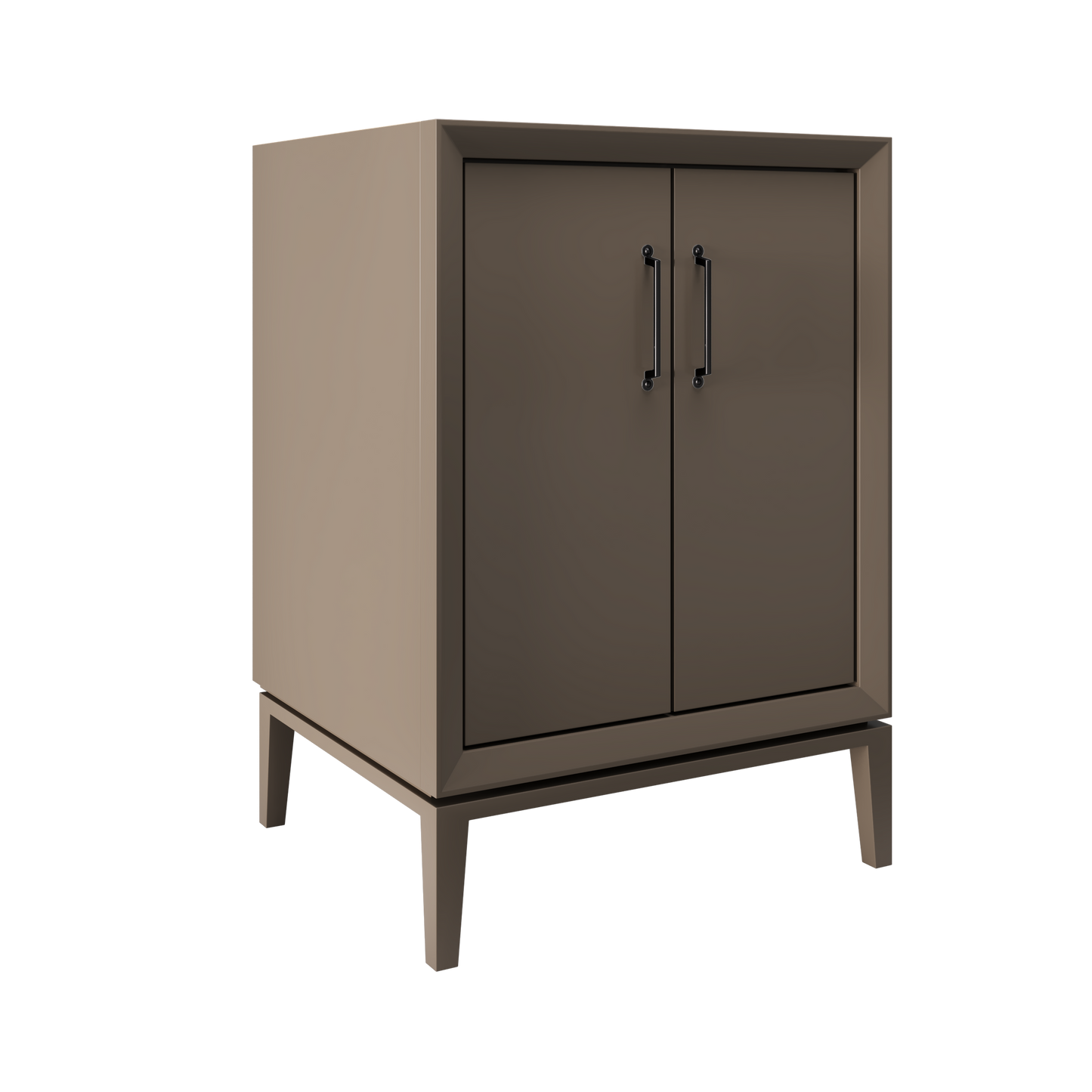 Alexandra 42" Single Vanity - Truffle / Matte Black