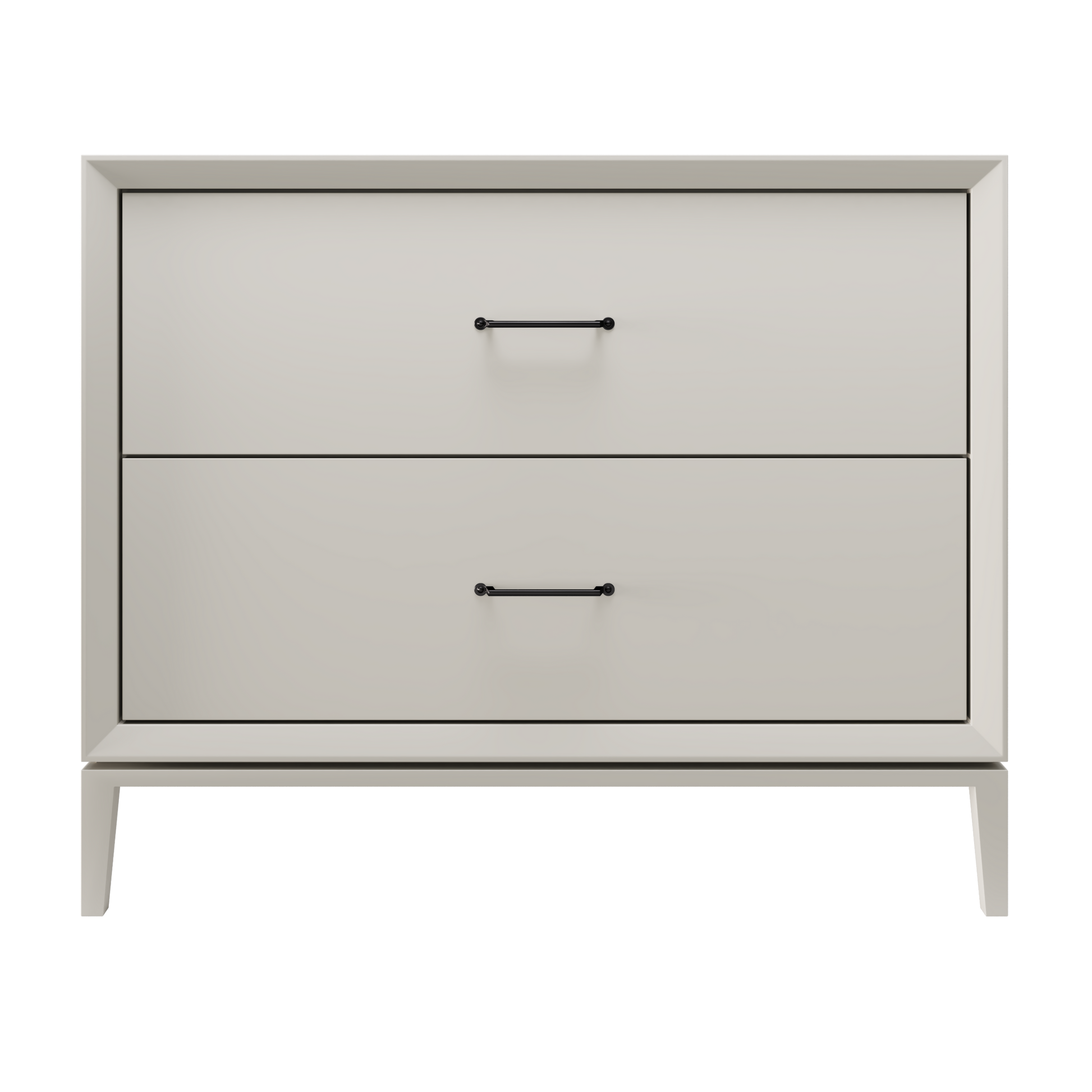 Alexandra 2-Drawer 42" Single Vanity - Vintage Taupe / Matte Black
