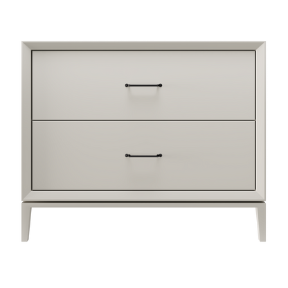 Alexandra 2-Drawer 42" Single Vanity - Vintage Taupe / Matte Black