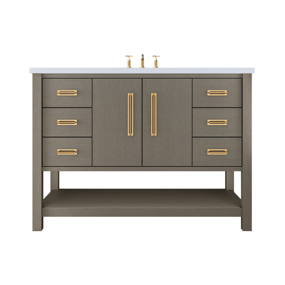 Vanderloc Kiawah Single Sink Extra-Wide 48" - Gray Weathered