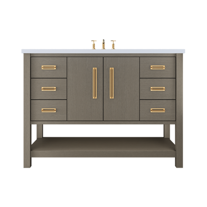 Vanderloc Kiawah Single Sink Extra-Wide 48" - Gray Weathered