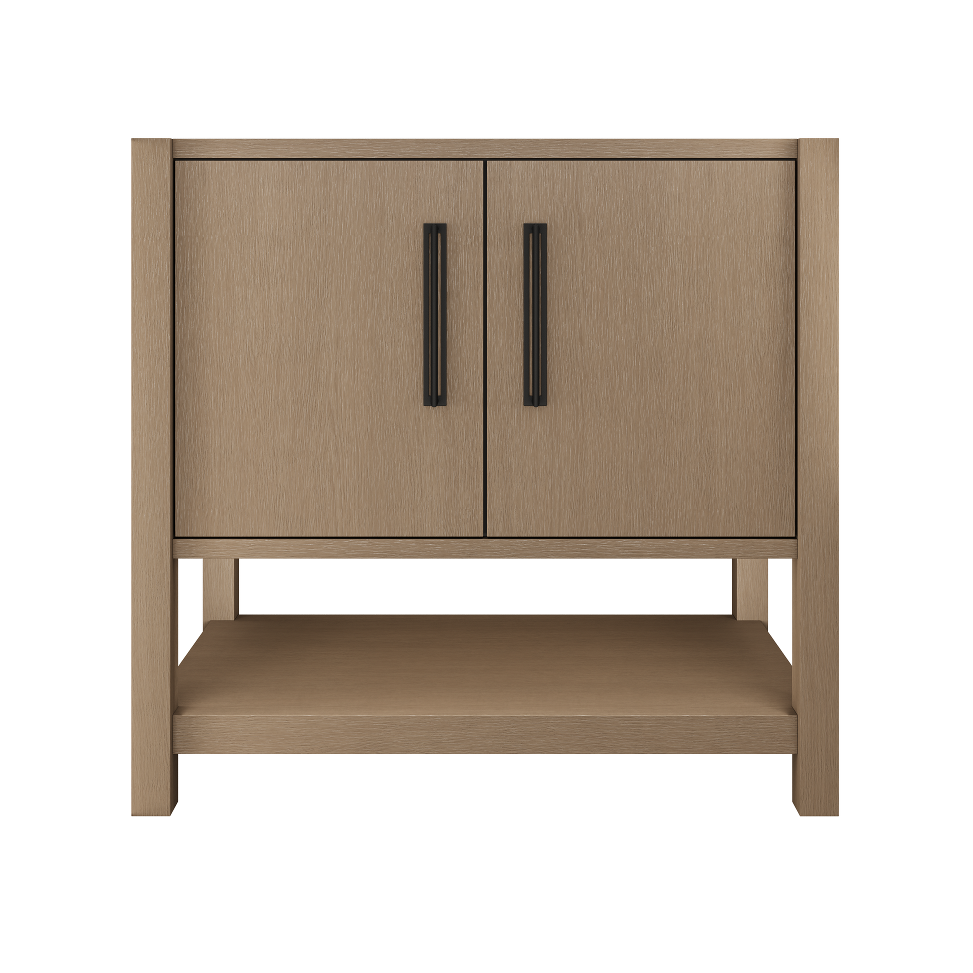 kiawah-single-bath-vanity-36in Smoked Modern Matte Black