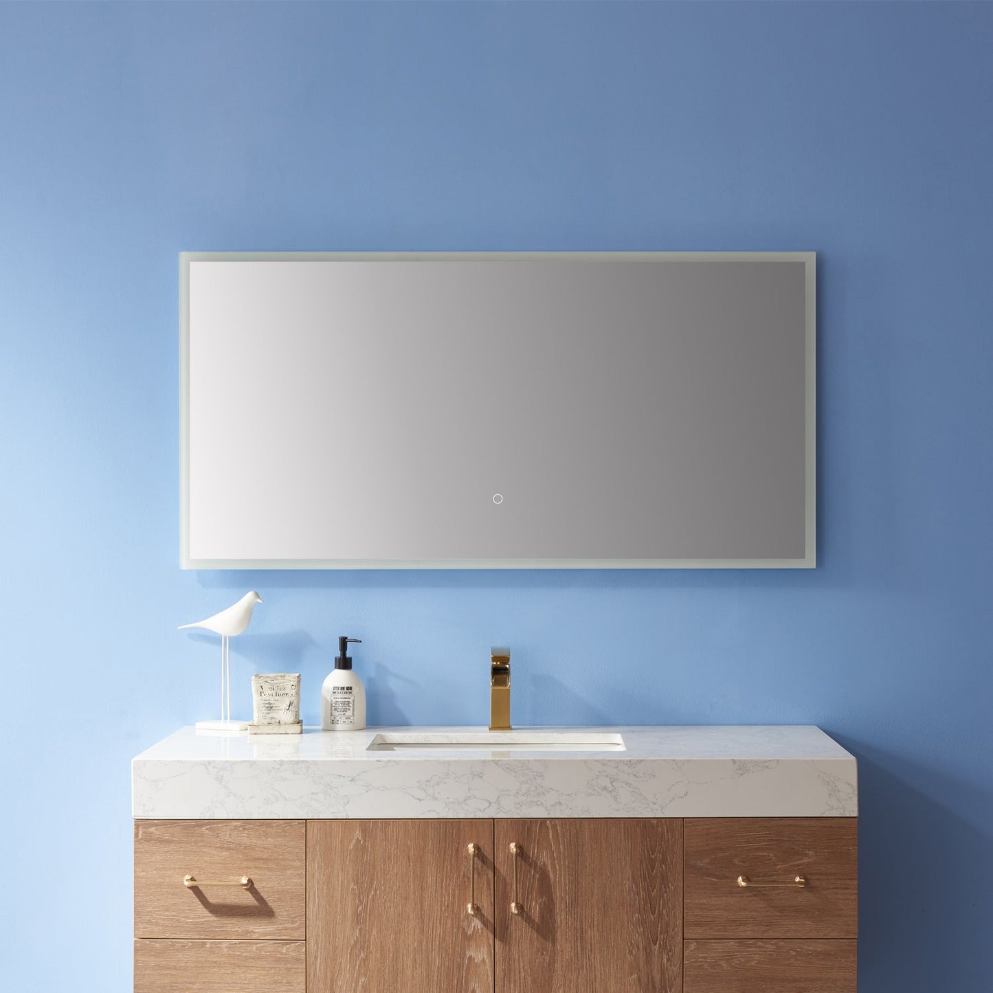Vinnova, 48'' Rectangle Illuminated Bathroom/Vanity Wall Mirror
