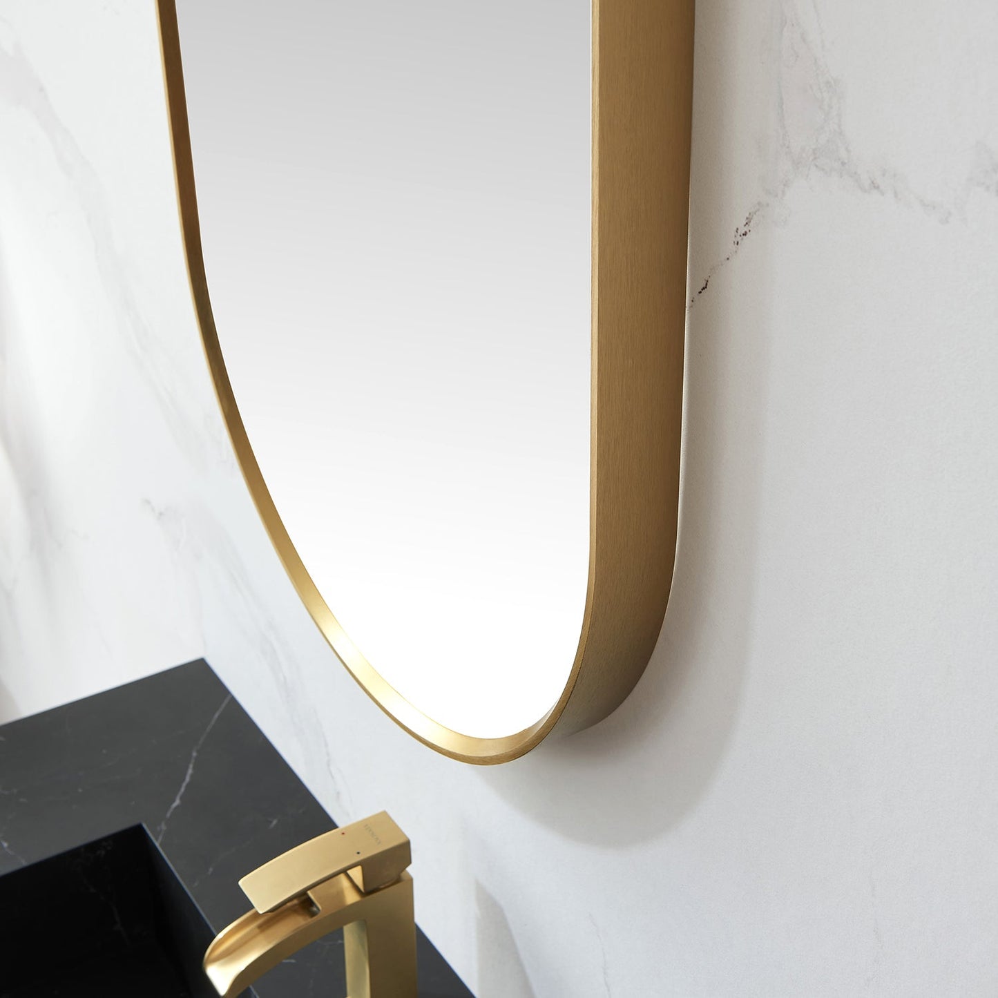 Vinnova Miajadas 20-inch bathroom vanity in Brushed Gold — view 5