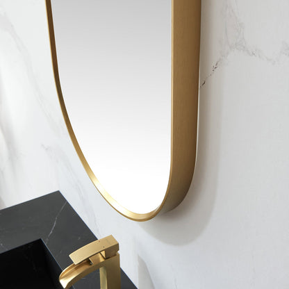 Vinnova Miajadas 20-inch bathroom vanity in Brushed Gold — view 5
