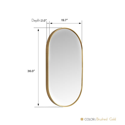 Vinnova Miajadas 20-inch bathroom vanity in Brushed Gold — view 8