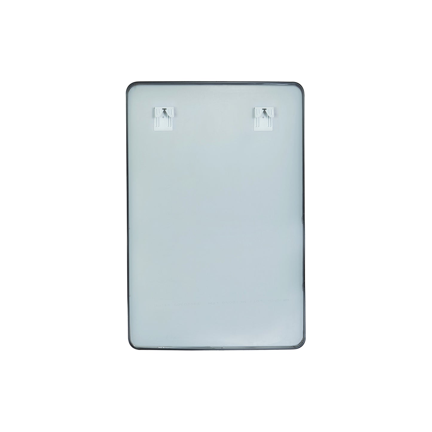 Vinnova, Mutriku 24 in. W x 36 in. H Rectangle Metal Wall Mirror in Brushed Black