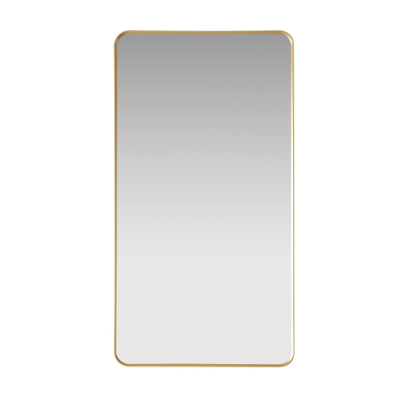 Vinnova, Mutriku 24 in. W x 45 in. H Rectangle Aluminum Framed Wall Mount Bathroom Vanity Mirror in Brushed Gold