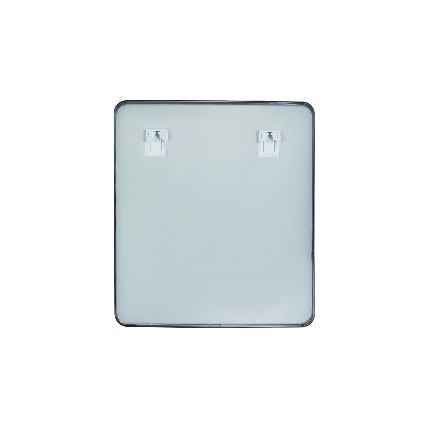 Vinnova, Mutriku 32 in. W x 36 in. H Rectangle Metal Wall Mirror in Brushed Black