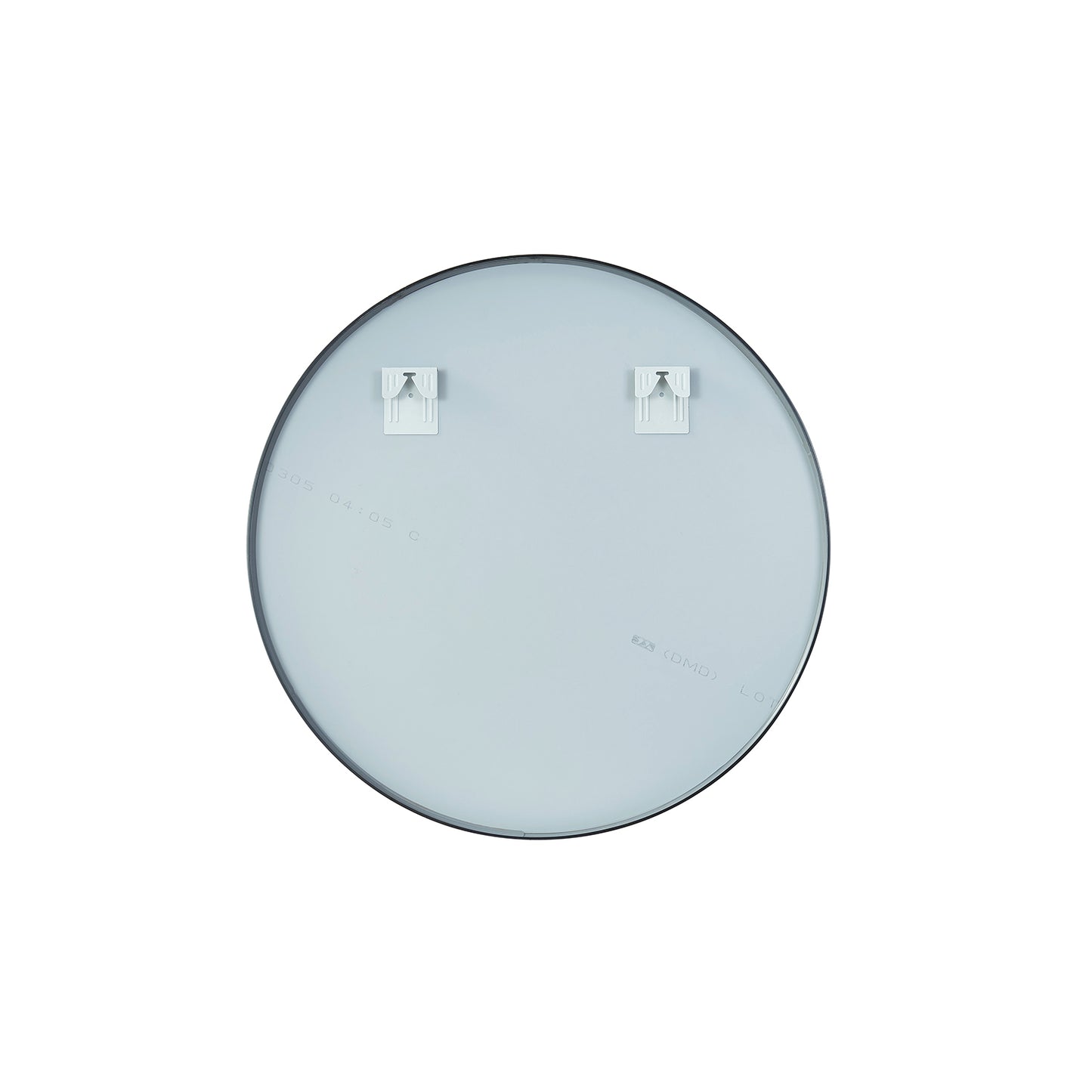 Vinnova, Cascante 28 in. W x 28 in. H Round Metal Wall Mirror in Brushed Black