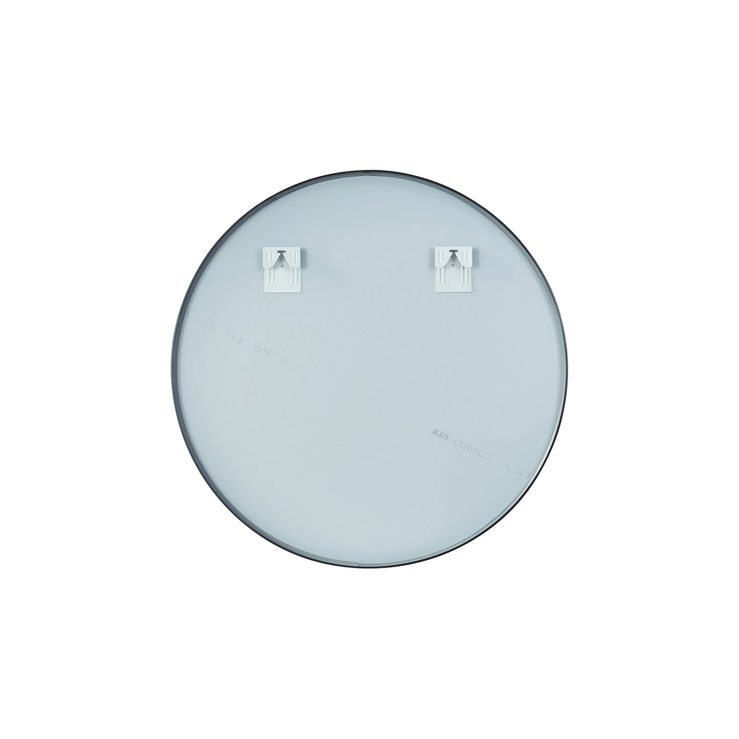 Vinnova, Cascante 32 in. W x 32 in. H Round Metal Wall Mirror in Brushed Black