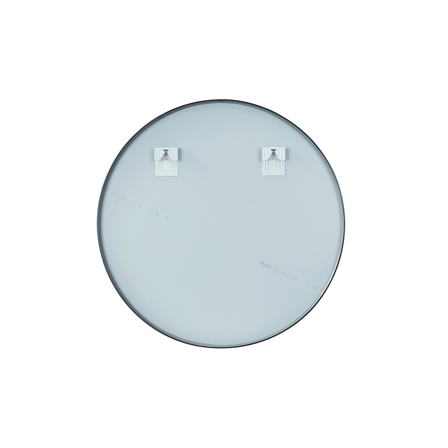 Vinnova, Cascante 35.4 in. W x 35.4 in. H Round Metal Wall Mirror in Brushed Black