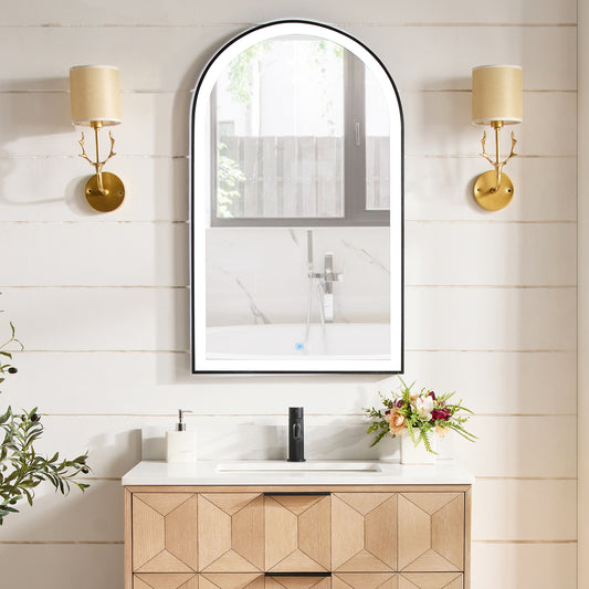 Vinnova Estartit 24-inch wall-mount bathroom vanity in Brushed Black