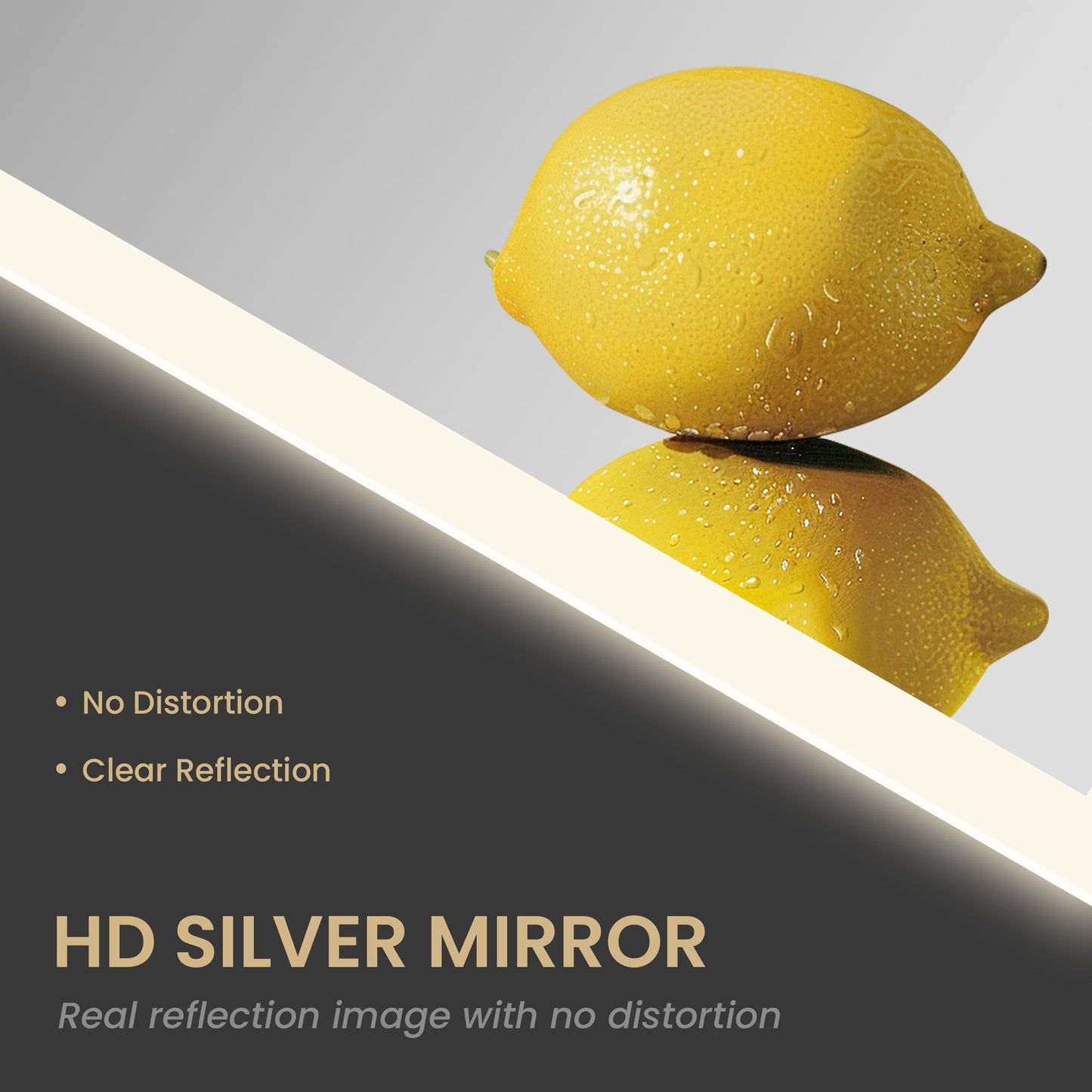 Vinnova, Beijing 24 in. W x 40 in. H Rectangular Acrylic Frameless LED Wall Mount Bathroom Vanity Mirror