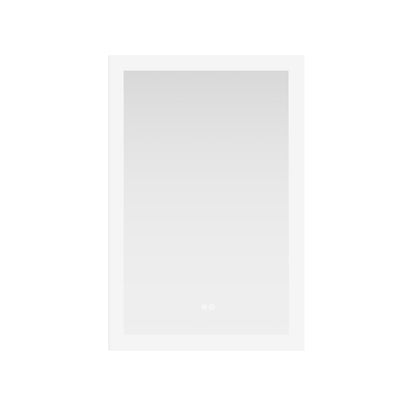 Vinnova, Beijing 24 in. W x 40 in. H Rectangular Acrylic Frameless LED Wall Mount Bathroom Vanity Mirror