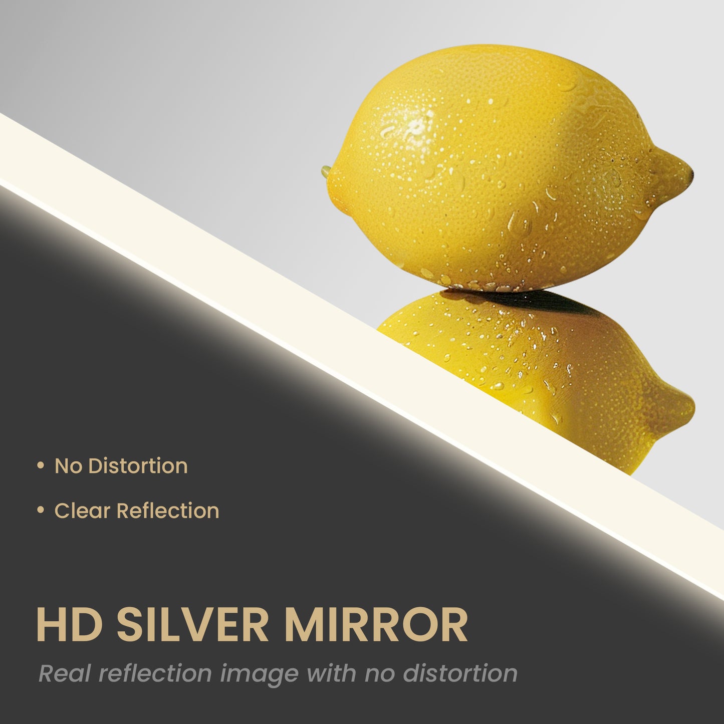 Vinnova, Beijing 32 in. W x 36 in. H Rectangular Acrylic Frameless LED Wall Mount Bathroom Vanity Mirror