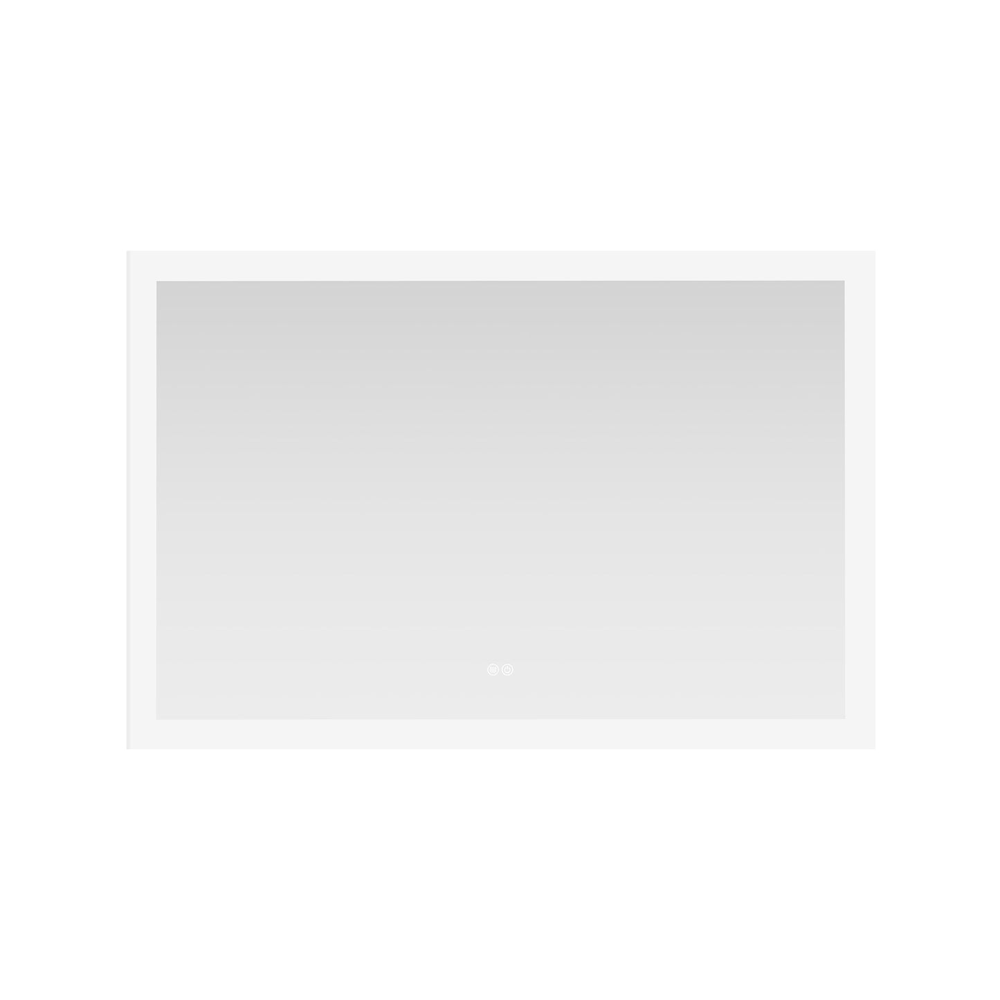 Vinnova, Beijing 48 in. W x 32 in. H Rectangular Acrylic Frameless LED Wall Mount Bathroom Vanity Mirror