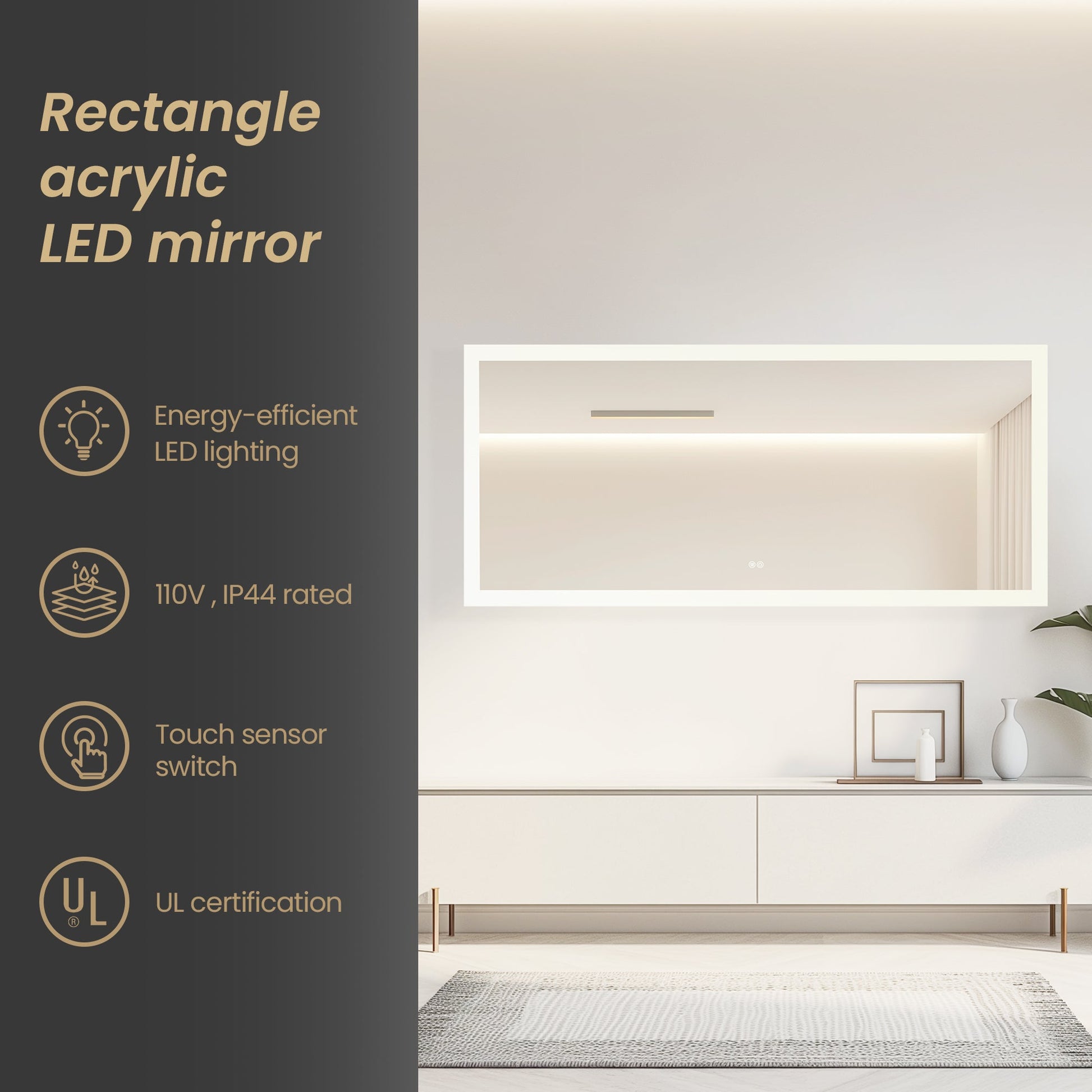 Vinnova Beijing 72-inch wall-mount bathroom vanity — view 6