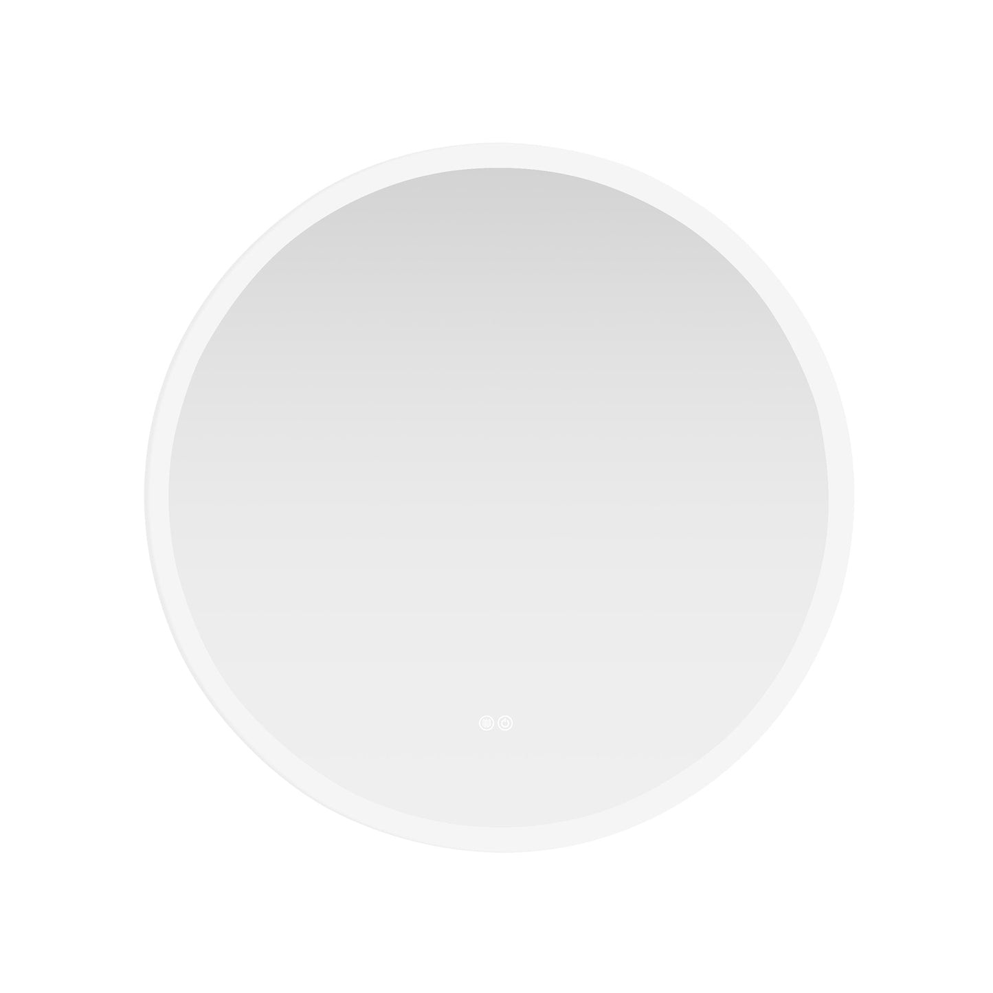 Vinnova, Moscow 32 in. W x 32 in. H circular Aluminum Frameless LED Wall Mount Bathroom Vanity Mirror