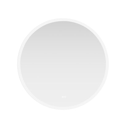 Vinnova, Moscow 36 in. W x 36 in. H circular Aluminum Frameless LED Wall Mount Bathroom Vanity Mirror