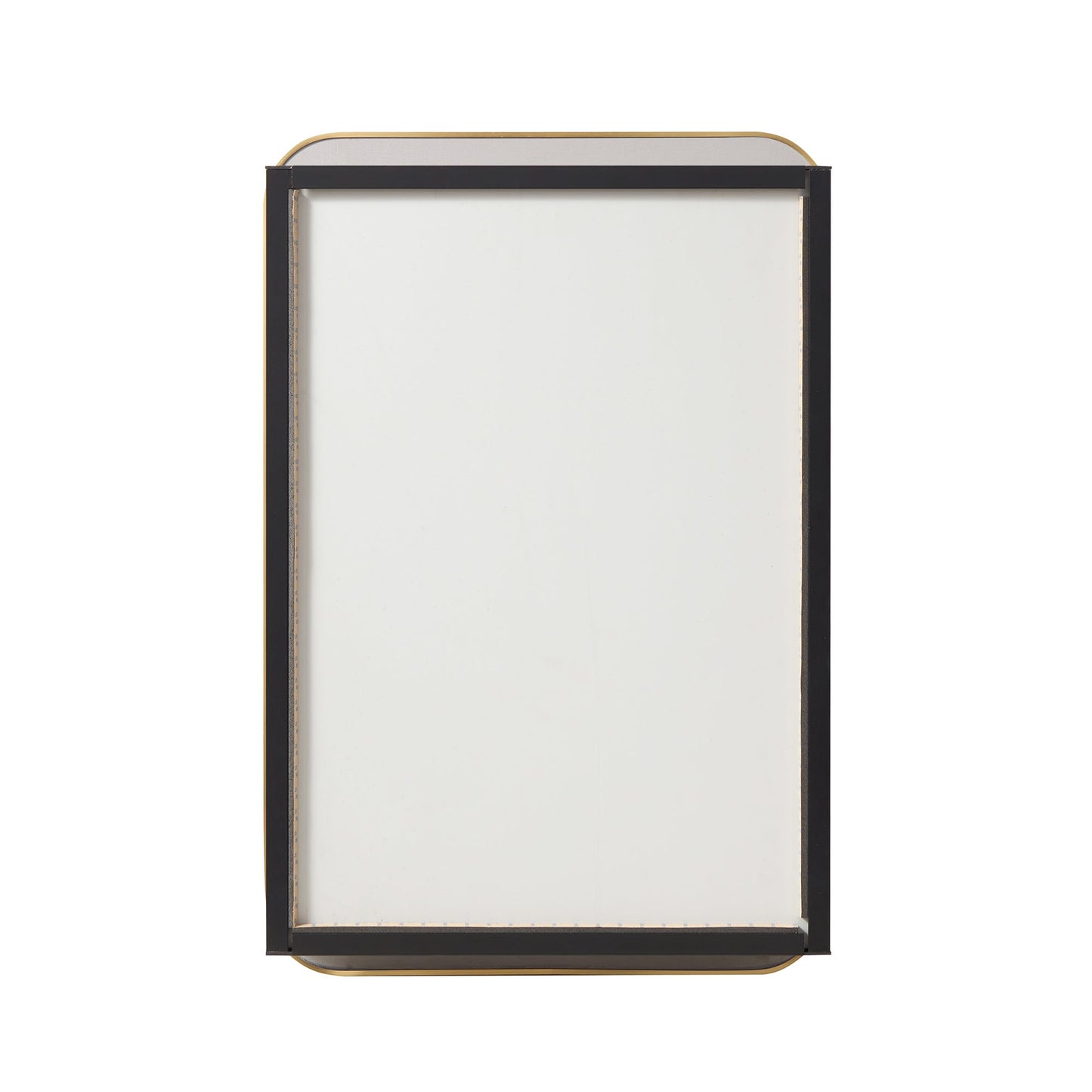 Vinnova, Talayuela 16 in. W x 24 in. H Rectangular Aluminum Framed Medicine Cabinet in Brushed Gold