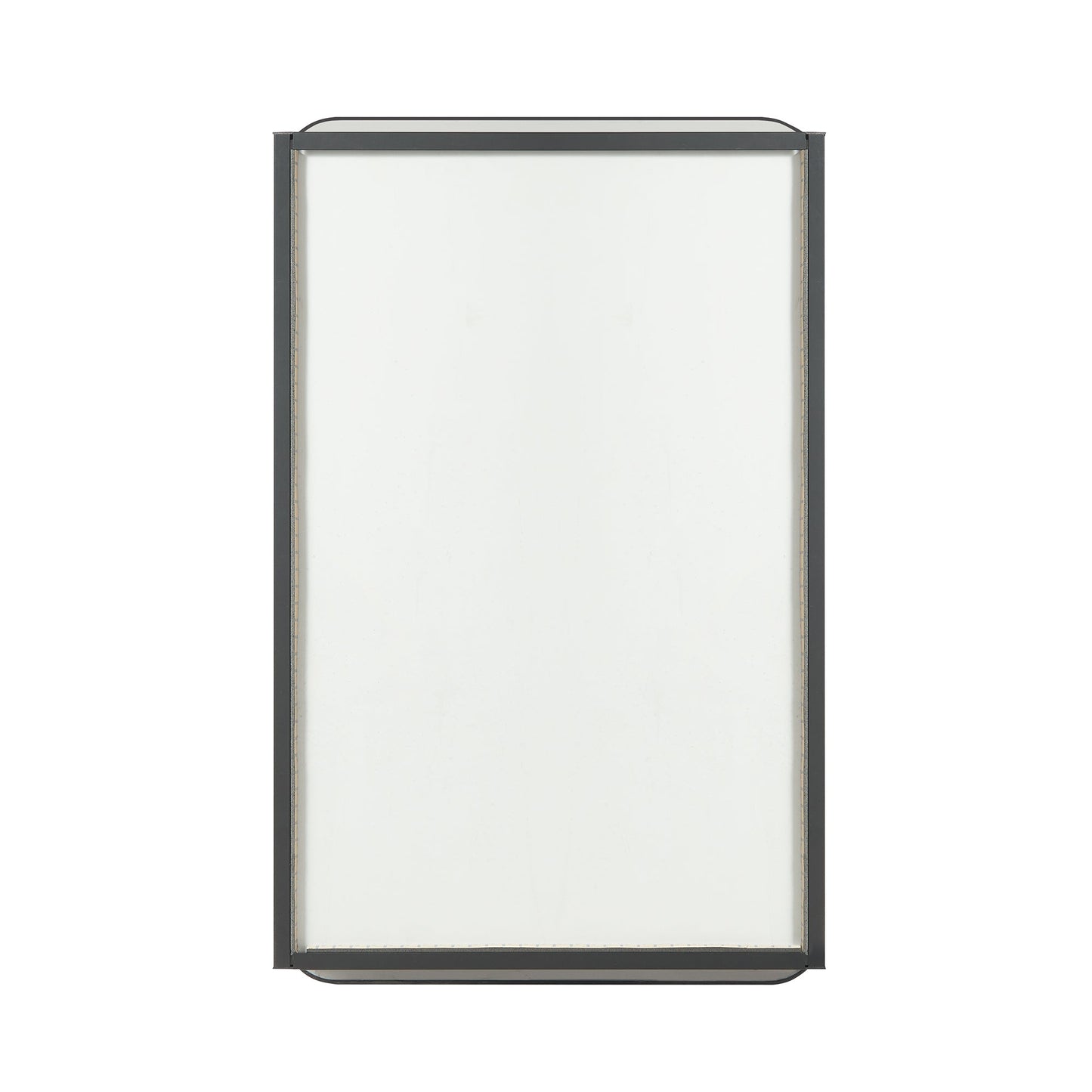 Vinnova, Talayuela 20 in. W x 32 in. H Rectangular Aluminum Framed Medicine Cabinet in Brushed Black