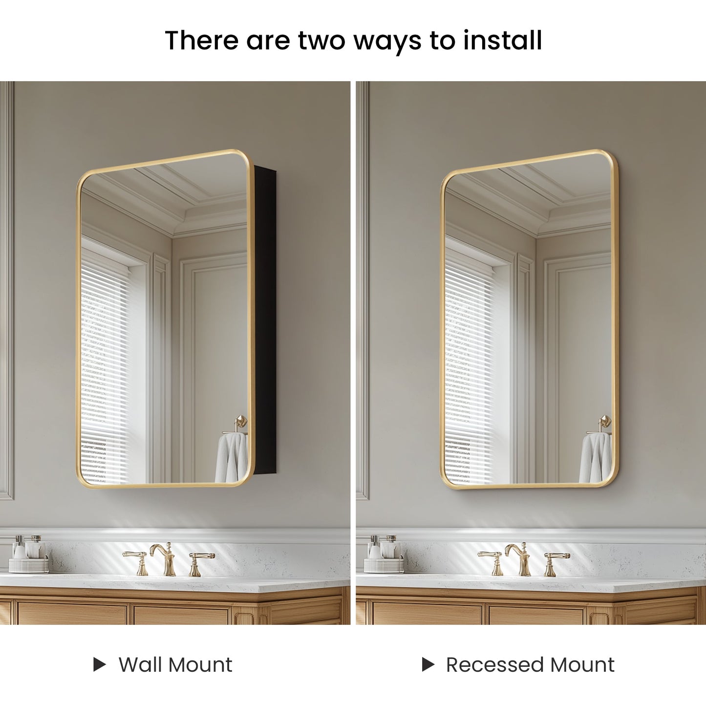 Vinnova Talayuela 20-inch bathroom vanity in Brushed Gold — view 12