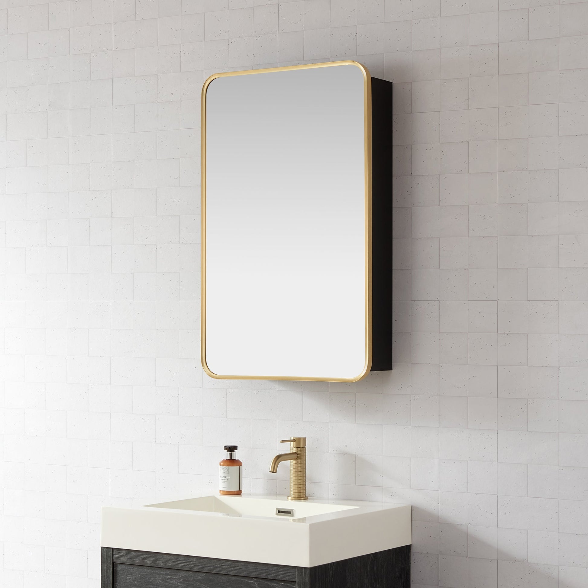 Vinnova Talayuela 20-inch bathroom vanity in Brushed Gold — view 4